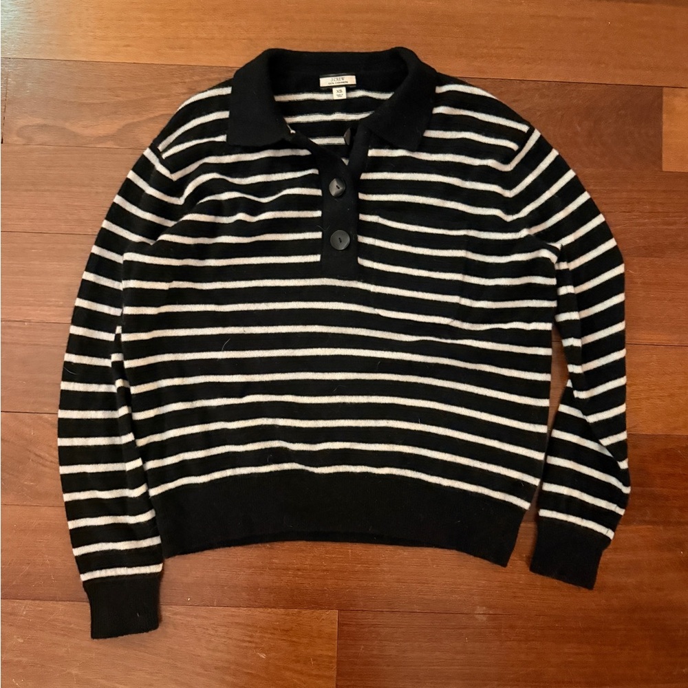 Jcrew cashmere rugby sweater